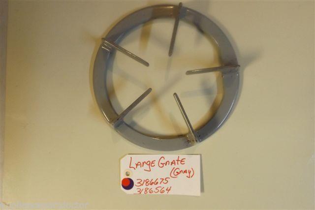 KITCHENAID STOVE 3186675 3186564 Large Grate (gray) USED PART KITCHENAID STOVE 3186675 3186564 Large Grate (gray) USED PART